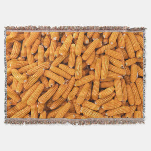 Cobertor Orange Corn Cob: Colheita de Fundo Agrícola