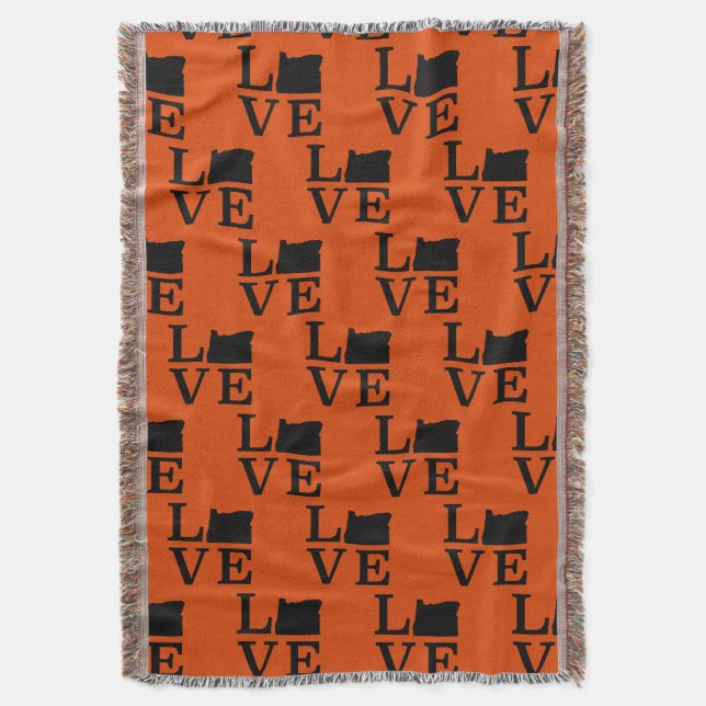 Cobertor Oregon LOVE Black (Frente Vertical)