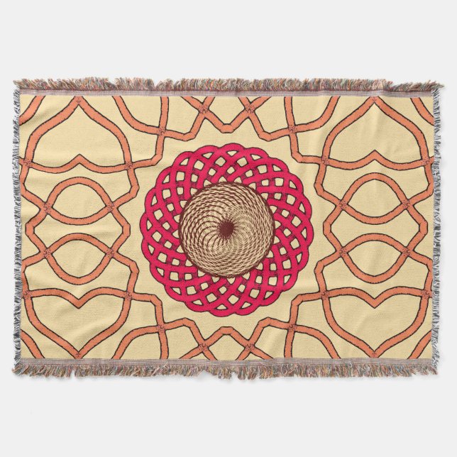 Cobertor Organic Mandala Spiral Design (Frente)