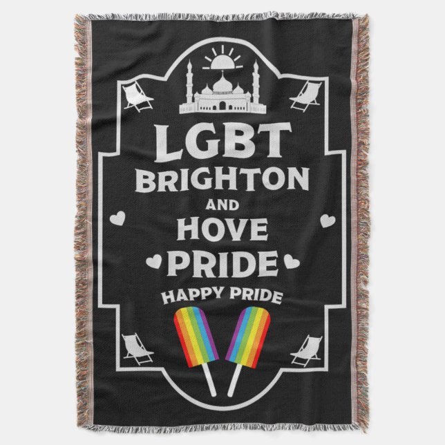 Cobertor Orgulho Brighton e Hove (Frente Vertical)