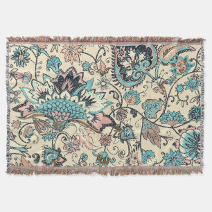 Cobertor Oriental Paisley: Elegância Têxtil Estilizada.