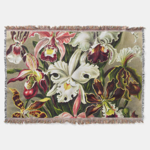 Cobertor Orquídeas, Orquídeas Denusblumen Ernst Haeckel