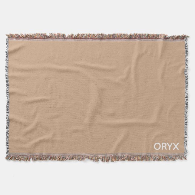 Cobertor Oryx Brown Beige Color Name (Frente)