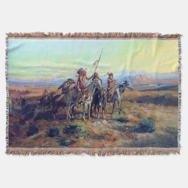 Cobertor Os Batedores por Charles Marion Russell 1902 (Frente)