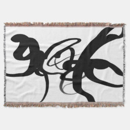 Cobertor Os drivers: Abstrato preto e branco