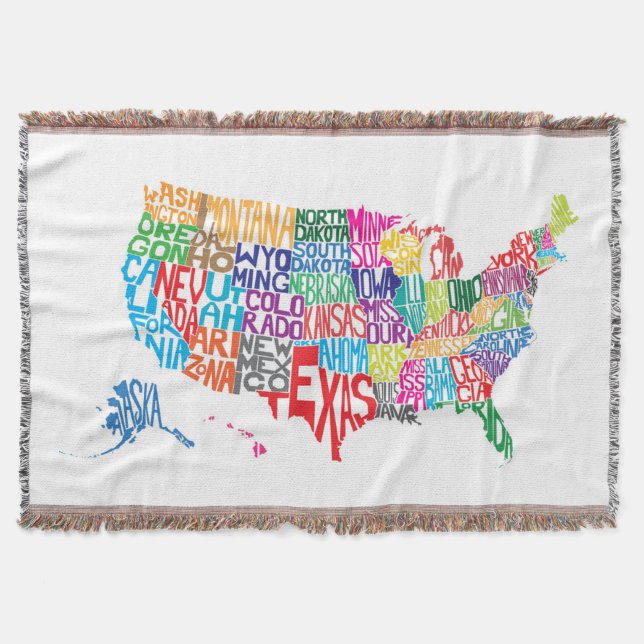 Cobertor Os Estados Unidos nos nomes (Frente)