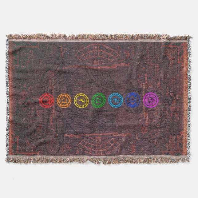 Cobertor Os sete Chakras (Frente)