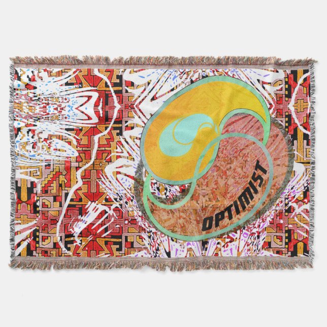 Cobertor Otimista Padrão Moderno em Aberto (Frente)