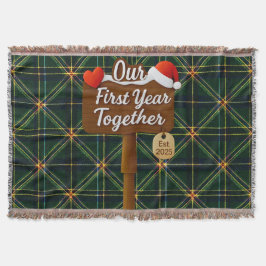 Cobertor Our First Year Together 2025 Wooden Sign