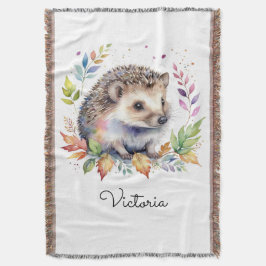 Cobertor Ourico de Água-forte Florestal Nome Personalizado