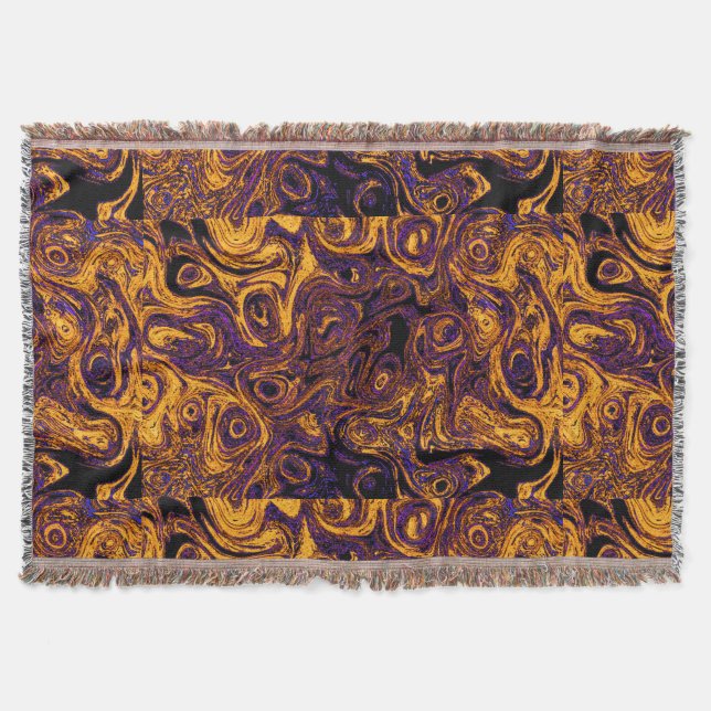 Cobertor Ouro Amarelo Roxo-Fogo (Frente)