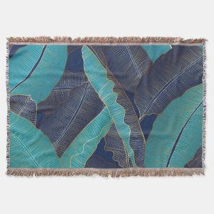 Cobertor Ouro Banana Leaf: Padrão De Luxo.