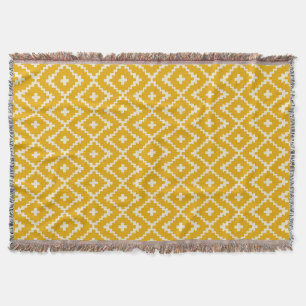 Cobertor Ouro Medina: Geometria Amarelo-Andaluza-Marroquina