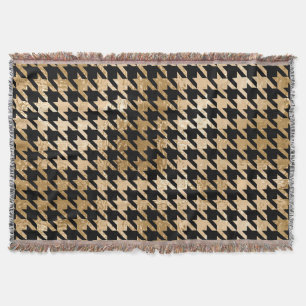 Cobertor Ouro metálico fere dente, padrão de moda.