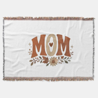 Cobertor Outono Mãe Boho Floral Terracota Retro Terroso Sel