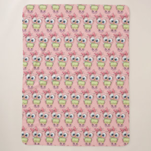 Cobertor Owl Sherpa