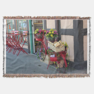 Cobertor Padaria na Cesta de Bicicleta em Solvang em Cor