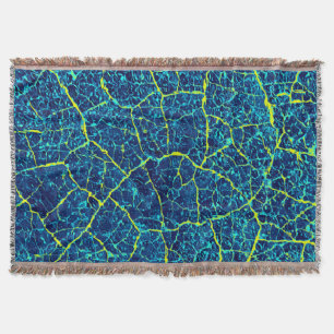 Cobertor Padrão Abstrato azul / amarelo
