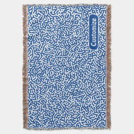 Cobertor Padrão abstrato Dark Roxo de Turing