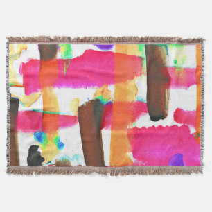 Cobertor Padrão Abstrato Dinâmico na Arte