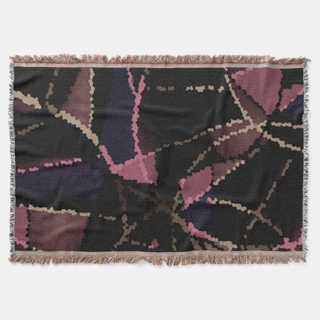 Cobertor padrão abstrato mosaico (Frente)
