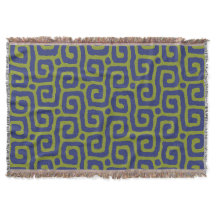 Padrão abstrato verde e azul elegante