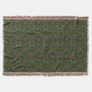 Cobertor Padrão Blackthorn Vintage Preto de Morris Blacktho