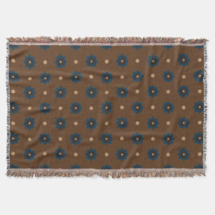 Cobertor Padrão Brown Blue Rub El Hizb