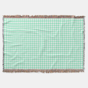 Cobertor Padrão Classic Mint White Pepita Houndstooth
