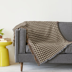 Cobertor Padrão Clássico de Ivory Pepita Houndstooth