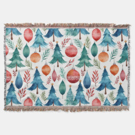 Cobertor Padrão da árvore de Natal