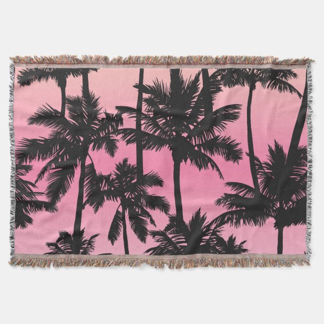 Cobertor Padrão da árvore Palm (Frente)