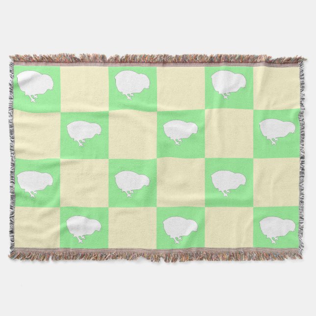 Cobertor Padrão da Desktop Board páscoa com Motif de Pintin (Frente)