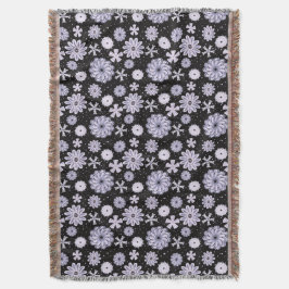 Cobertor Padrão de Abstrato azul escuro