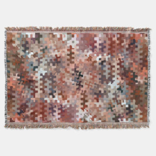 Cobertor Padrão de Abstrato multicoloração de tonalidade te