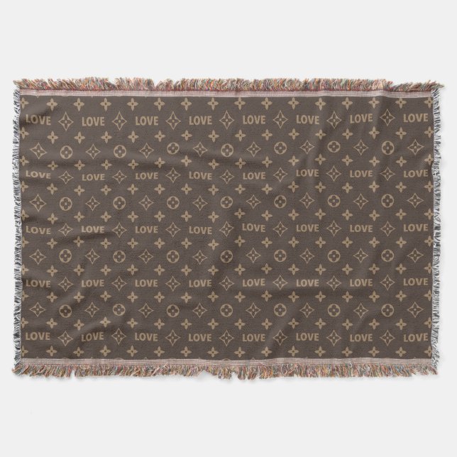 Cobertor Padrão de Amor Louis Vuitton (Frente)