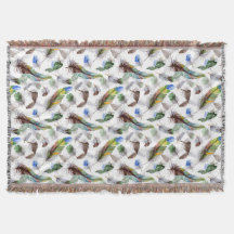 Padrão de Aquarela de Pena