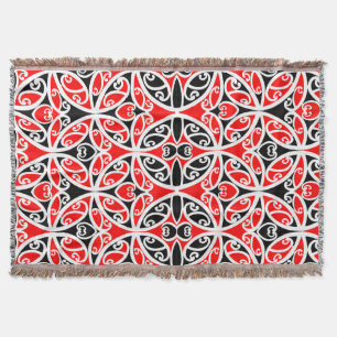 Cobertor Padrão de Arte Tribal Vintage Maori Nova Zelândia