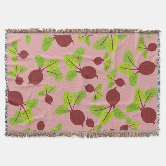 Cobertor Padrão de beterraba (Frente)