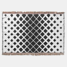 Cobertor Padrão de Bloco de Dissolução Preta Moderna