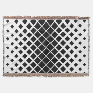 Cobertor Padrão de Bloco de Dissolução Preta Moderna