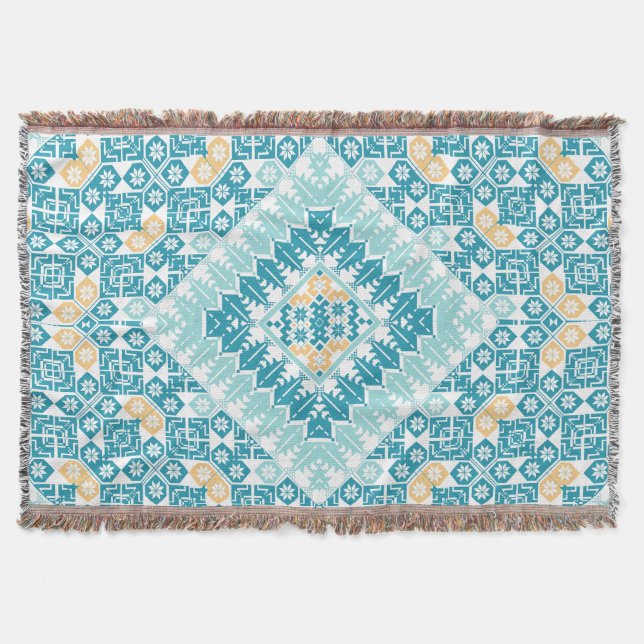 Cobertor Padrão de bordados palestino Design impresso (Frente)