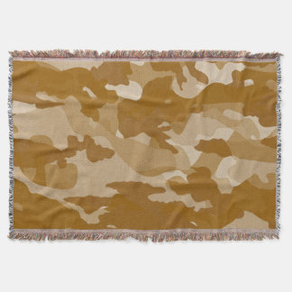 Cobertor Padrão de Camuflagem Tom Terra Deserto Moderno