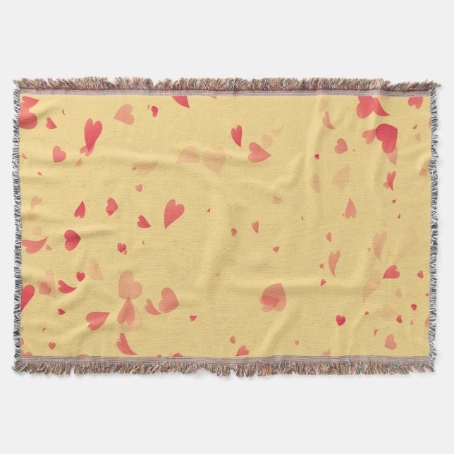 Cobertor Padrão de Corações 38 (Frente)