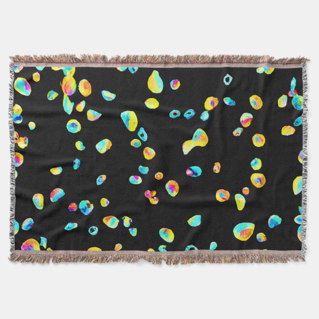 Cobertor Padrão de cores vivas (Frente)