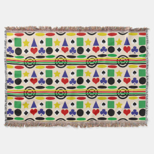 Cobertor Padrão de design tribal escandinavo nórdico