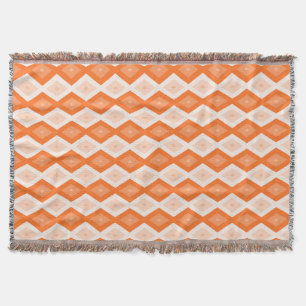 Cobertor Padrão de diamante de laranja