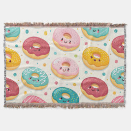 Cobertor Padrão de Donuts