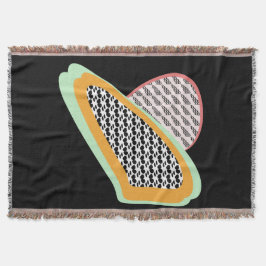 Cobertor Padrão de Dragonfrutídeos da Papaya Fruta