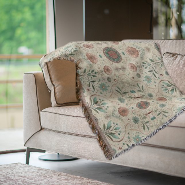 Cobertor Padrão de Erva Boho  (Criador carregado)